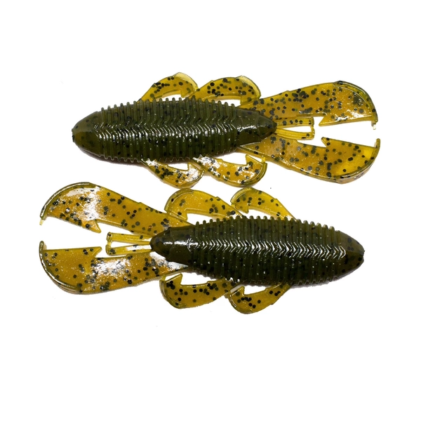 Googan Bandito Bug 4'' Green Pumpkin 7pk Soft Plastic Fishing Lure