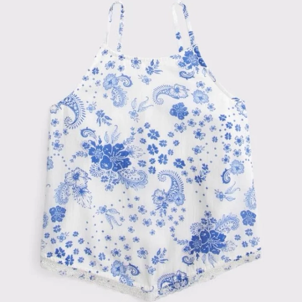 Abercrombie Kids Girls Pointed Hem Tank