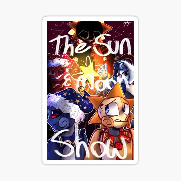 Sun and Moon Show Poster Sticker