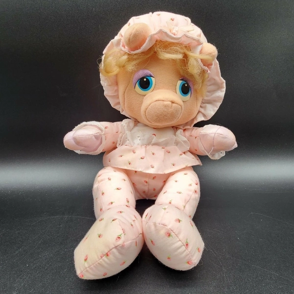 Hasbro Muppet Babies Baby Miss Piggy Pink  Plush 1984 Vintage Pampers Promo