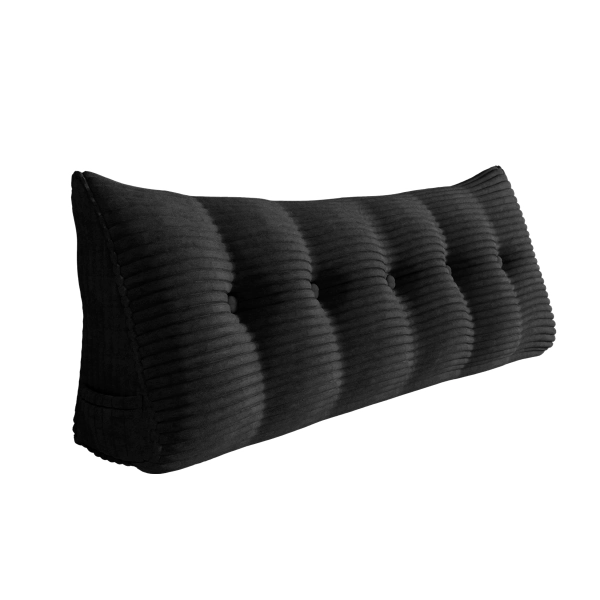 Sit-up Back Comfort Corduroy Bed Headboard Wedge Reading Pillow Triangular Backrest Compression