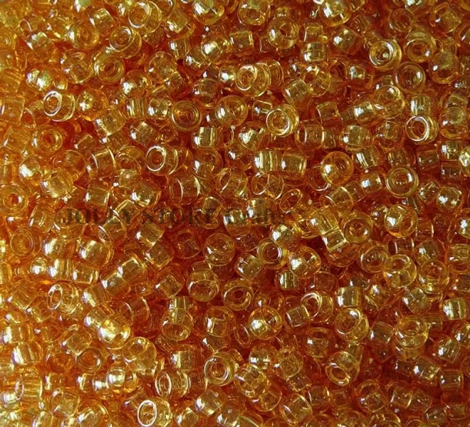 1,000 Topaz 6.5x4mm Mini Pony Beads for school church crafts decor kandi jewelry