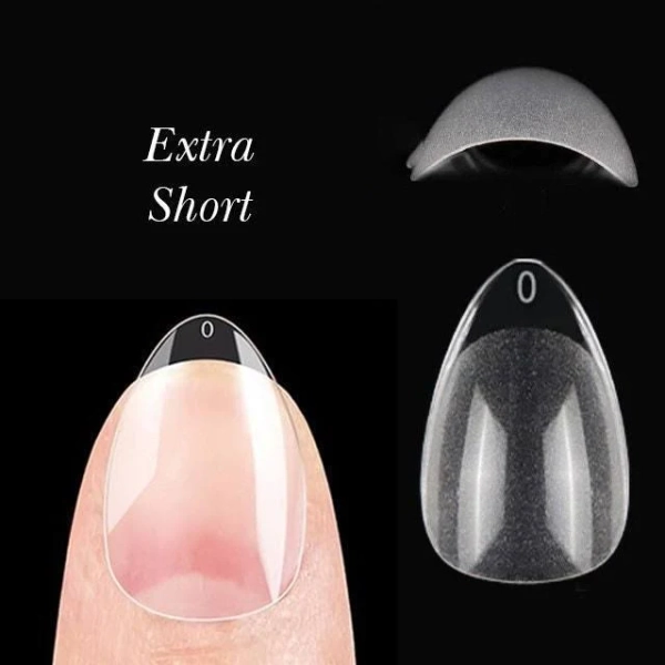 Extra Short Almond Nail Tips