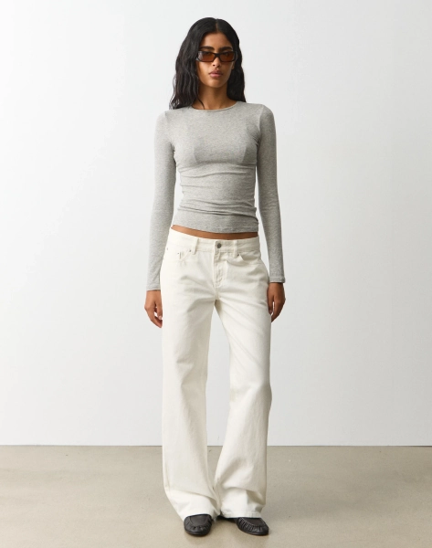 Low Rise Straight Leg Jean