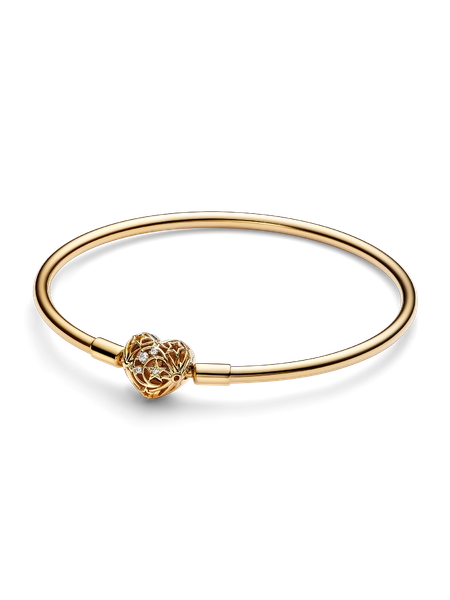 FINAL SALE - Celestial Heart Clasp Bangle