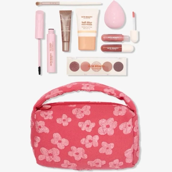 Ulta Beauty Pink Make Up Set with Bag1