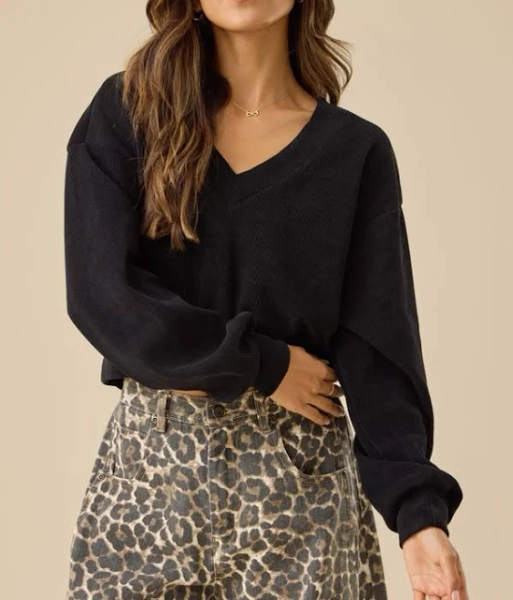 Altar'd State Tory Ribbed Crop Top