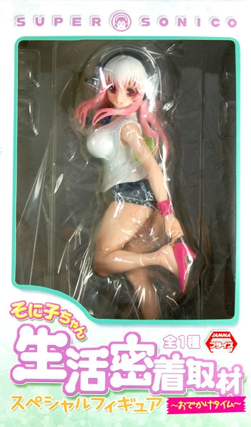(Pre-owned ITEM:A/BOX:B)Super Sonico Sonico-chan Seikatsu Micchaku Shuzai Special Figure -Odekake Time- (Game-prize)(Released)