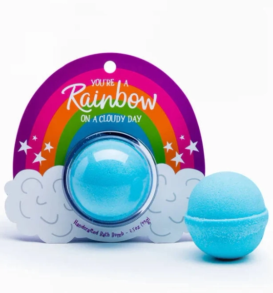 Bath Bomb Clamshells Rainbow / Apple Blossom, Tangerine, Plum