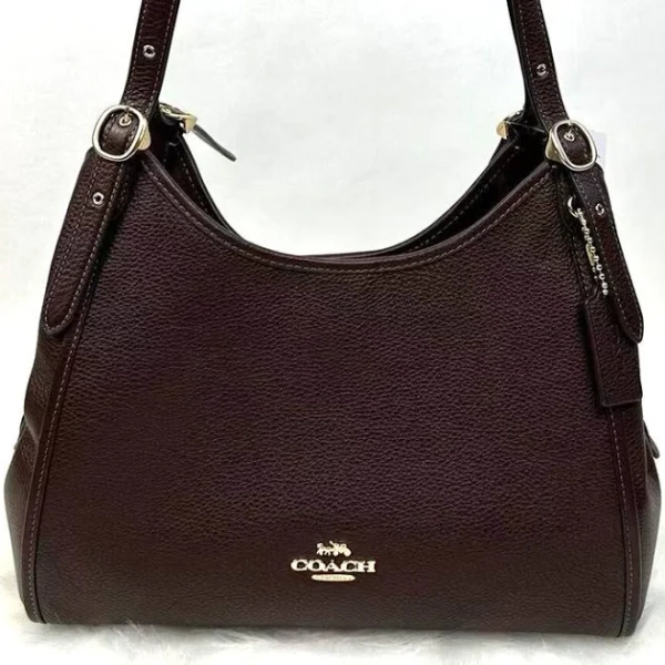 Coach Erin Shoulder Bag In Pebble Leather In Gold/Maple CAQ86 NWT - New Women | Color: Erin/Gold