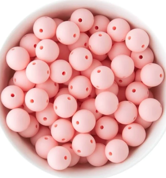 Cara & Co. Double Hole Silicone Round Beads