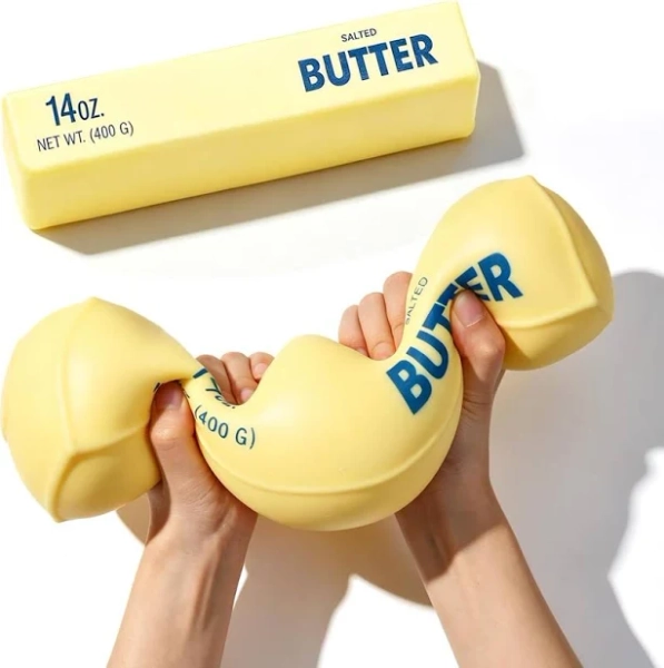 10in Giant Butter Squishy, 2026 New Extra Large 14oz Big Jumbo Butters Squeeze Stress Balls, Slow Rising Fun Butter Stick for Anxiety Relief Fidget