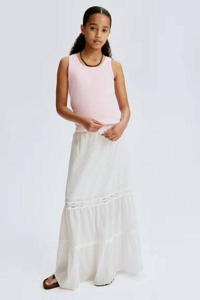 Tiered skirt - White