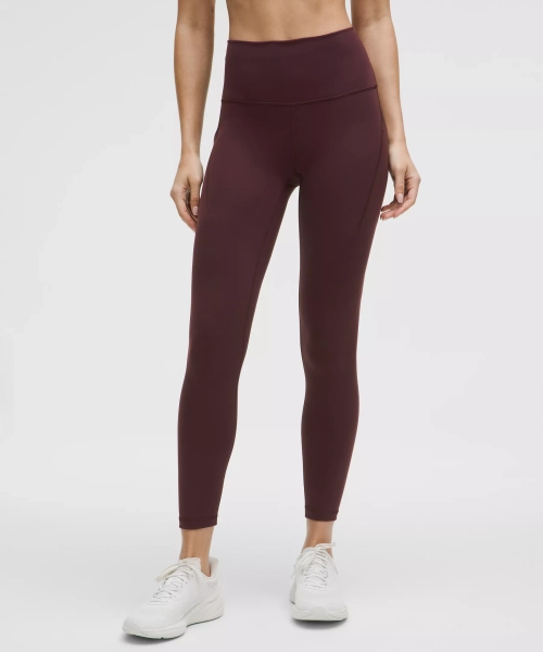 Wunder Train High-Rise Tight with Pockets 25" - Goodnight Plum - 0