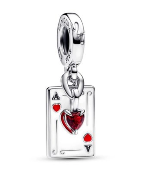 Sterling Silver Disney Villains Queen of Hearts Double Dangle Charm