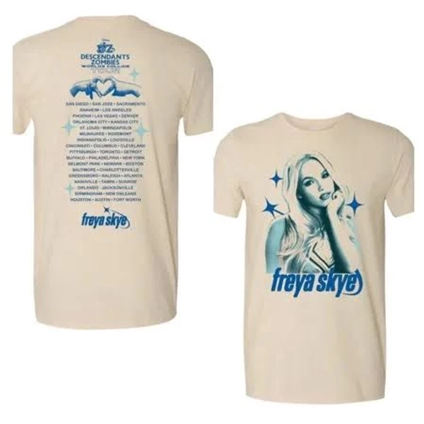 Descendants & Zombies Worlds Collide Tour 2025 Freya Skye T-Shirt
