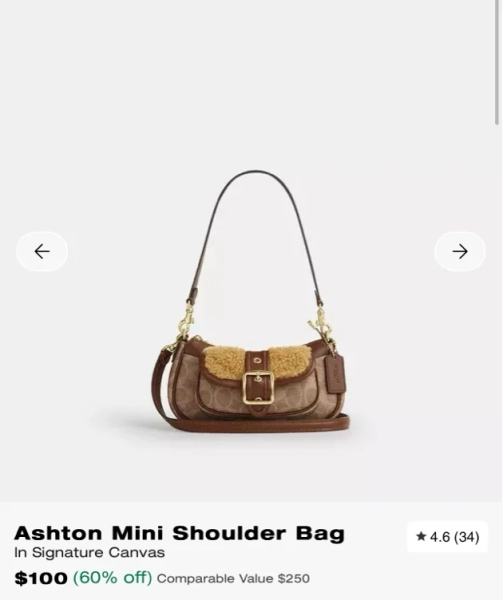 Ashton Mini Shoulder Bag In Signature Canvas