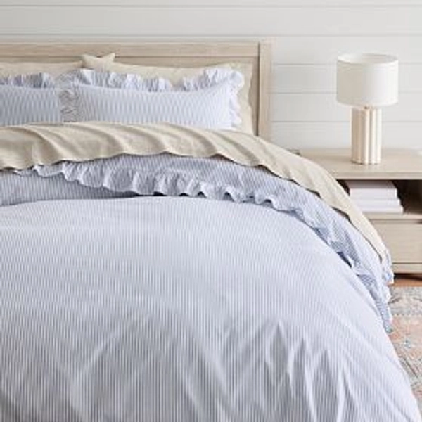 Ruffle Stripe Duvet Cover