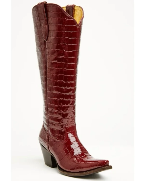 Ariat Women's Casanova Crocodile Print Tall Western Boots - Snip Toe | Boot Barn