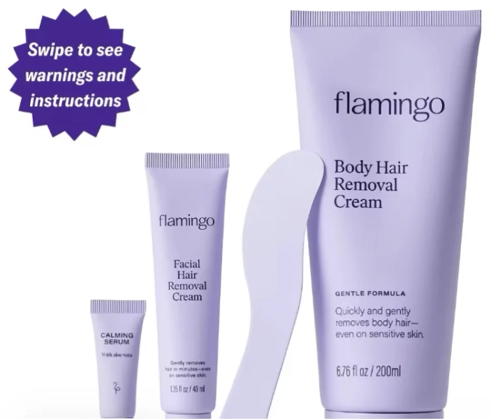 Flamingo Hair Removal Cream Duo - Face & Body - Effective Hair | Black Friday Sale TikTok Shop