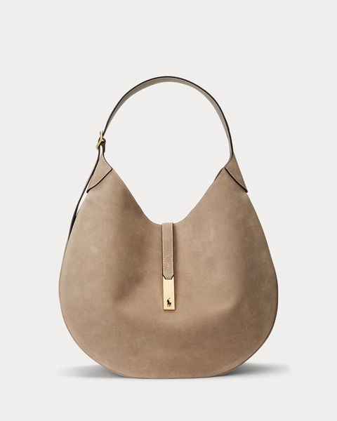 Polo ID Suede Large Shoulder Bag for Women | Ralph Lauren® ES