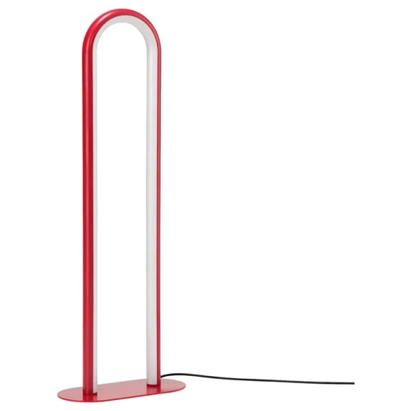 SOLVINDEN Floor lamp - dimmable/red