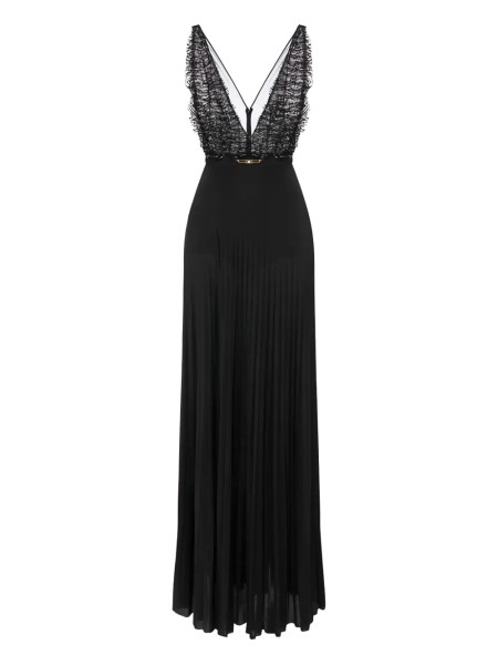 Elisabetta Franchi robe longue à design plissé | 48