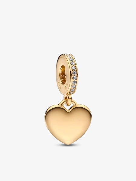 Engravable Heart Tag Dangle Charm