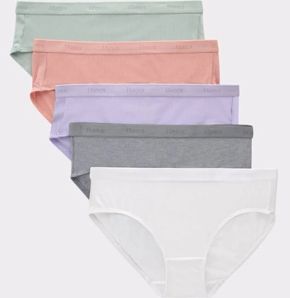 Hanes Girls' SuperSoft Hipster Underwear 5-Pack