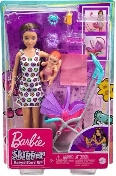 Barbie Skipper Babysitters Inc Doll and Stroller Playset