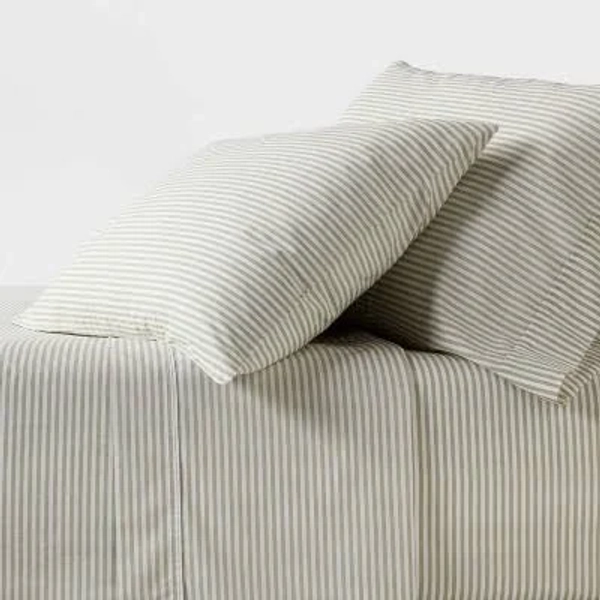 threshold 250 Thread Count Organic Percale Sheet Set