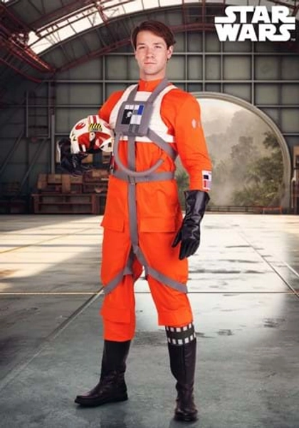 Deluxe Star Wars X-Wing Pilot Men's Costume | Star Wars Costumes