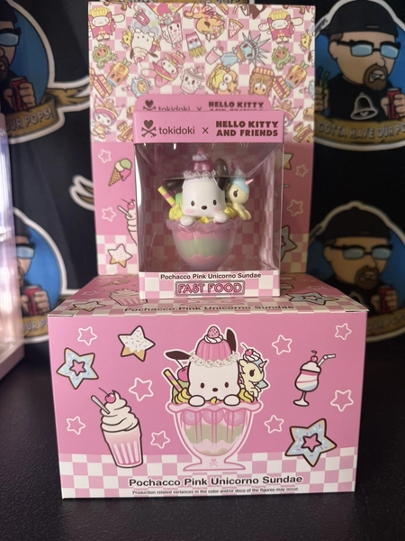 Tokidoki X Hello Kitty Fast Food Pink Pochacco Unicorno Sundae SPECIAL EDITION  