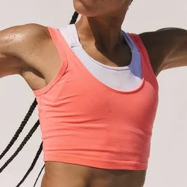 Hot Shot Crop Top by FP Movement, Neon Coral, XS