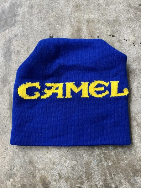 Vintage 90s Camel Cigarettes Wool Blend Knit Beanie Hat
