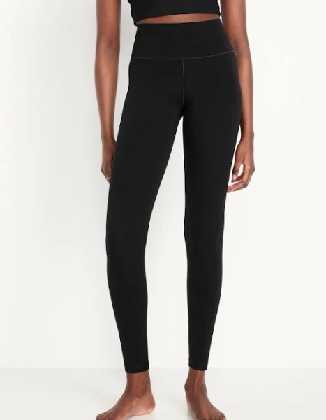 Old Navy Women's High-Waisted Studiosmooth Full-Length Leggings