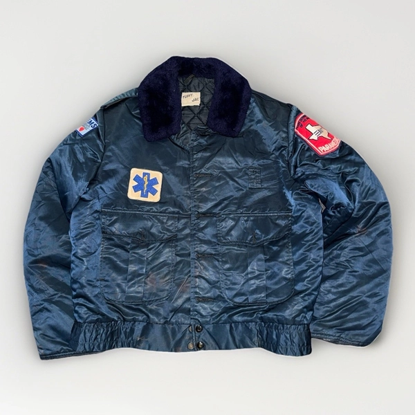 Vintage Tuffy Jac Workwear Jacket M 70s EMT Bomber Horace Small 24.5 X 25.5