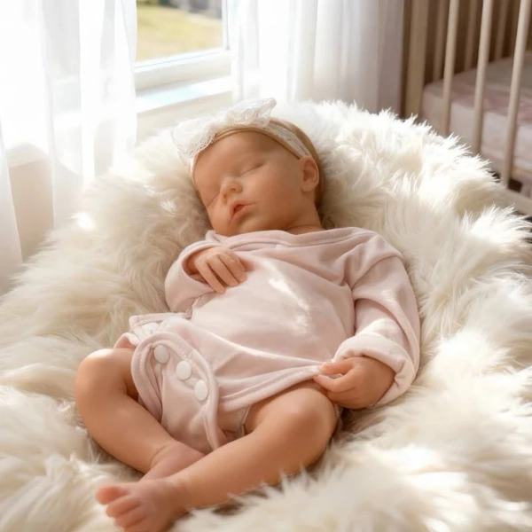 16 Inch All Silicone Reborn Baby Girl Handmade Soft Newborn Twins B Lifelike Painted Visible Veins