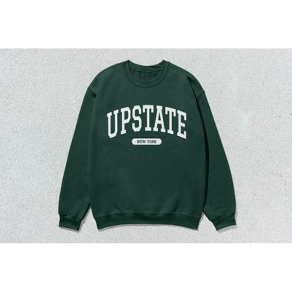 Upstate Sweatshirt New York Collegiate Crewneck Sweater Unisex