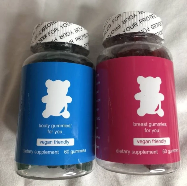 Bearvana Breast & Booty Gummies Combo Pack 2- 60 Packs Non Gmo Ex 2/27