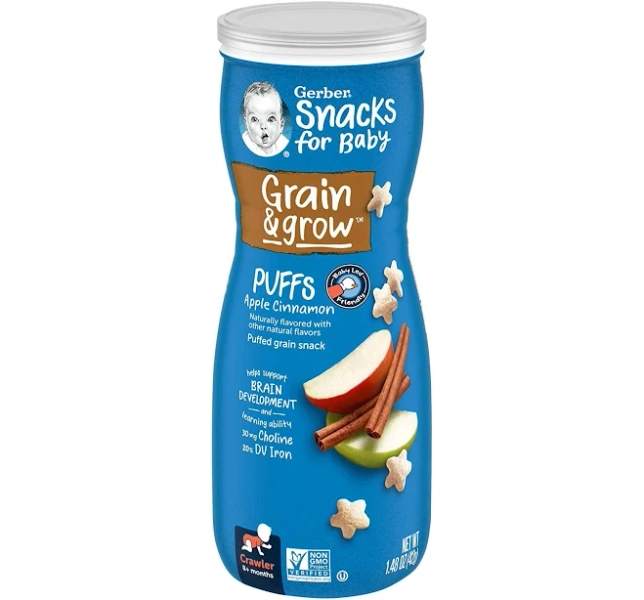 GB134 - Gerber Puffs Apple Cinnamon 42g