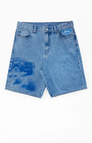 Bronco Baggy Denim Shorts