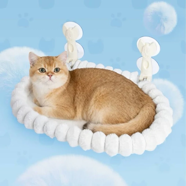 Yafylly Hammock Soft & Comfortable Seat Bed Cat Window Perch with Washable Cover