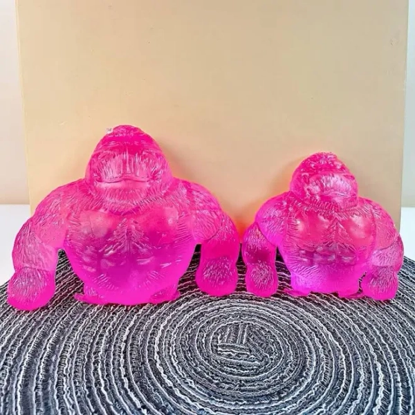 CT 1 Large & 1 Small TikTok Viral Monkey Soft Gel Slow Rebound Stress Balls | Maltose Sensory Fidget Toy for Anxiety Relief & Relaxation | Heavyweight