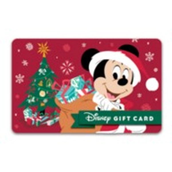 Santa Mickey Mouse Holiday Disney Gift Card