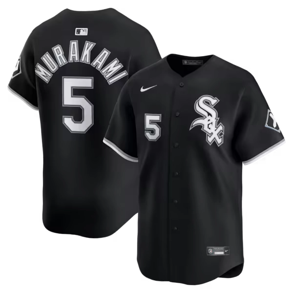 Munetaka Murakami Chicago White Sox Nike Alternate Limited Jersey - Black