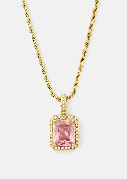 Halskjede Rose Luxe - 18k Gullbelagt