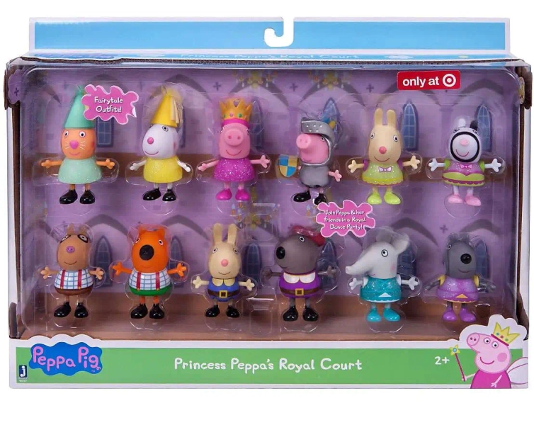 Peppa Pig Princess Peppa's Royal Court Exclusive Figure 12-Pack