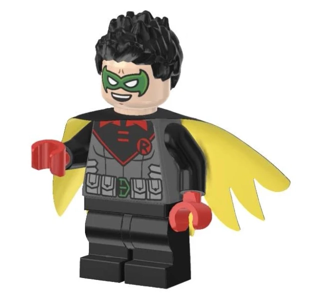 LEGO Robin with Black Medium Legs and Swept Cape Minifigure