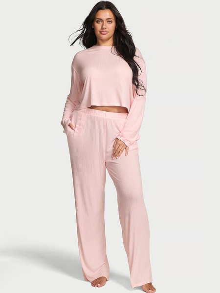 Modal Wide-Rib Long Lounge Set